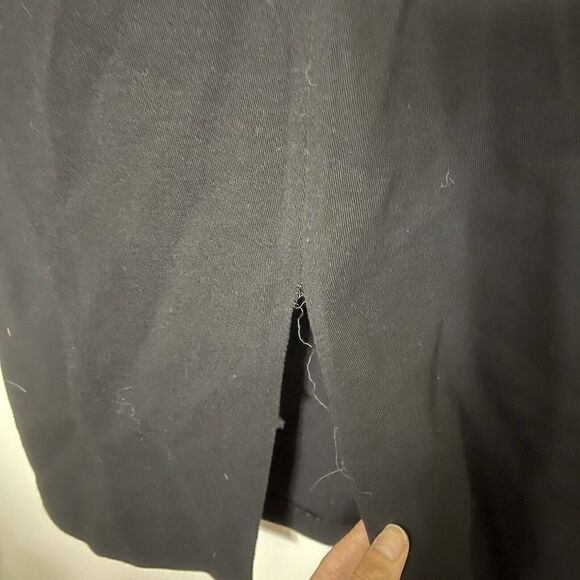 Dolce & gabbana wool black knit sleeveless vneck midi dress size US 6 - Picture 7 of 8